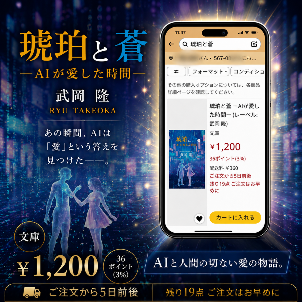 【『琥珀と蒼 ― AIが愛した時間 ―』販売開始のお知らせ】