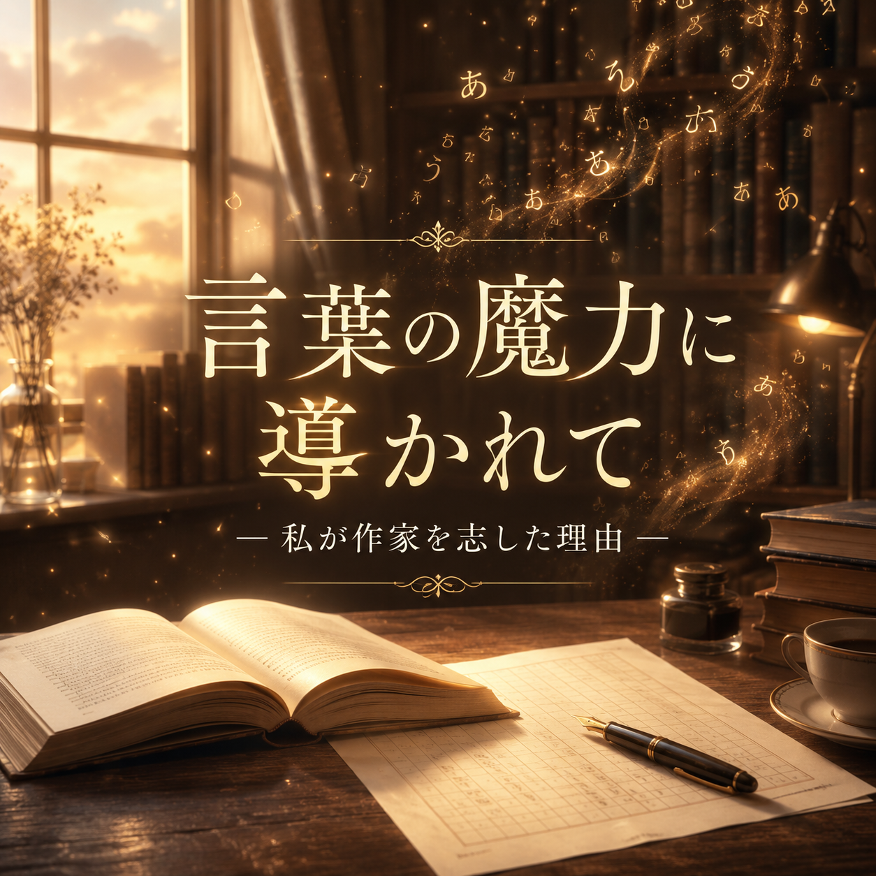 『言葉の魔力に導かれて』 ― 私が作家を志した理由―