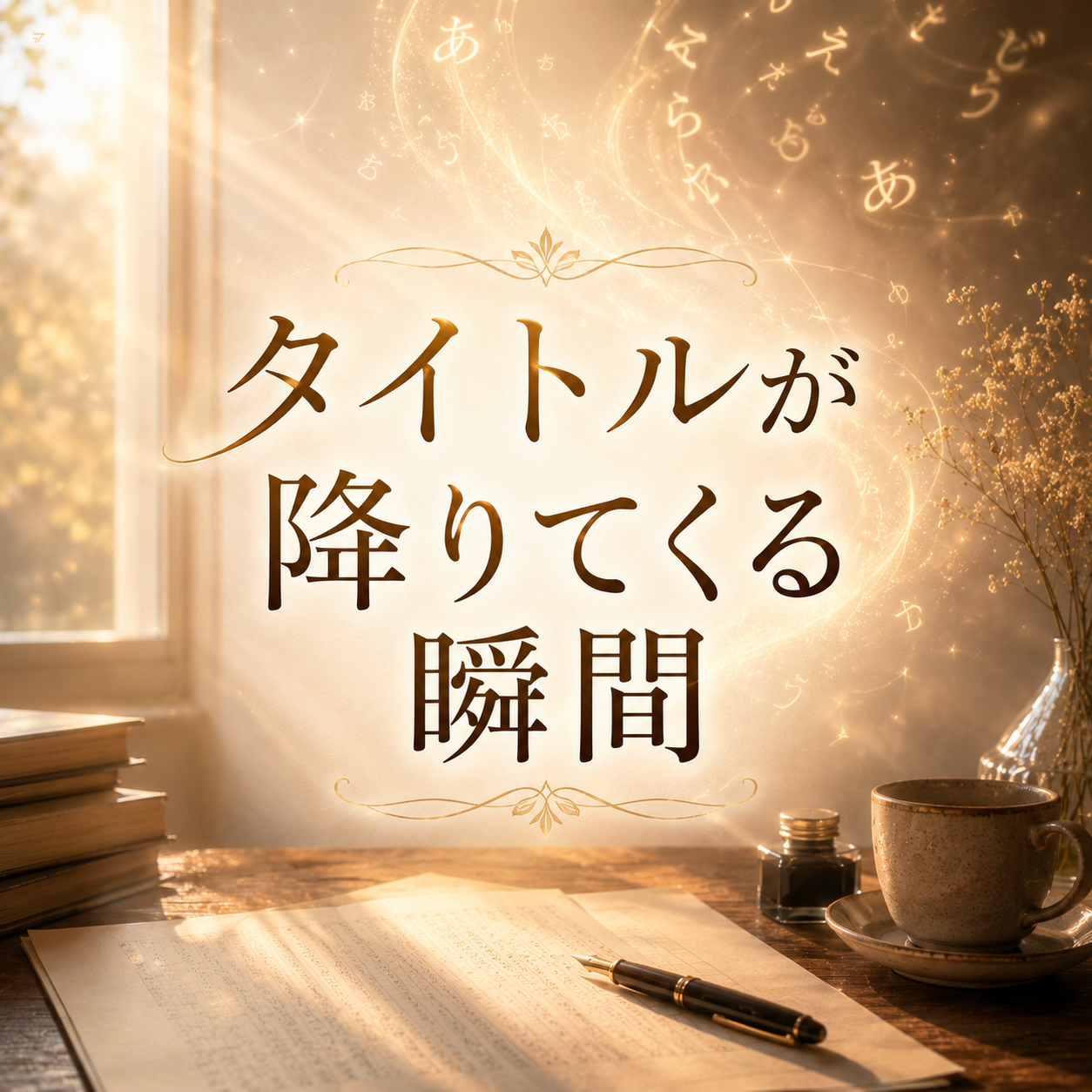 タイトルが降りてくる瞬間